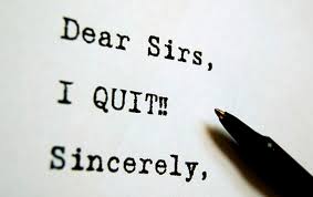 quits