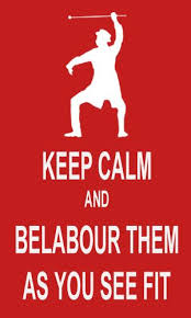 belabour
