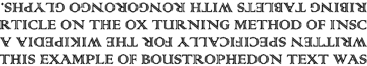 boustrophedon