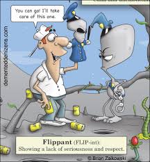 flippantly