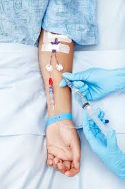 intravenously